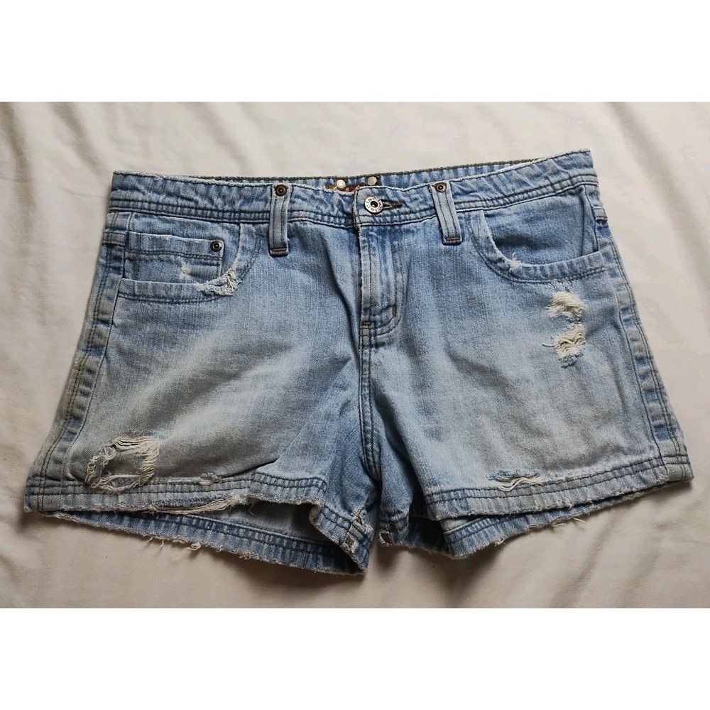 L.E.I Denim Shorts Blue Jean Distressed Women's Size 9 Reg LEI 90s Retro Mini